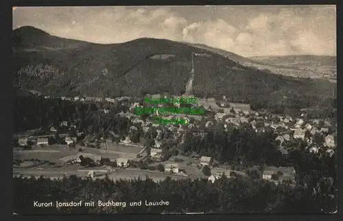143317 AK Kurort Jonsdorf mit Buchberg und Lausche Zittauer Gebirge 1956
