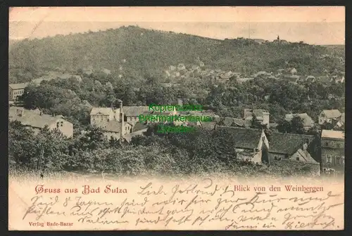 142551 AK Bad Sulza 1902 Blick von den Weinbergen