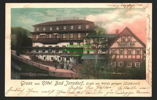 142541 AK Gruss aus Hotel Bad Jonsdorf 1902