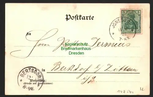 142541 AK Gruss aus Hotel Bad Jonsdorf 1902