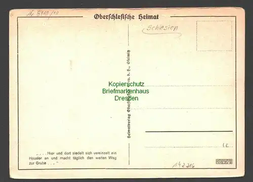 142216 AK Praga Kr. Rybnik Einsame Siedlung Oberschlesische Heimat um 1925