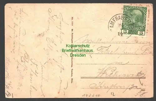142210 AK Kameral Ellgoth Komorni Lhotka schlesische Beskiden Touristenheim 1914