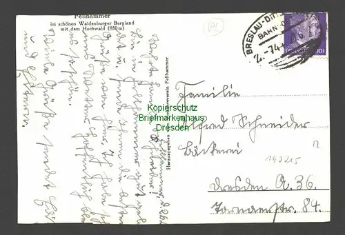 142215 AK Fellhammer Waldenburger Bergland 1942