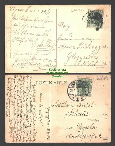 142245 2 AK Glucholazy Bad Ziegenhals Oberschlesien Ferdinandsbad 1911 1910