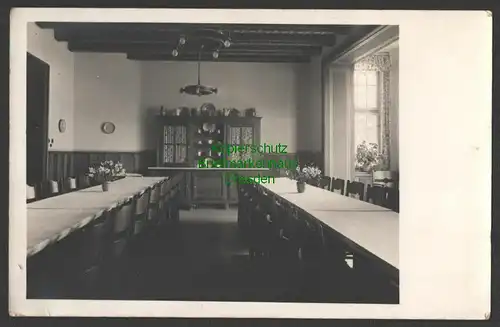 141451 AK Bad Elster Fotokarte Landfrauenerholungsheim Speisesaal um 1935