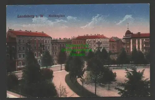 141389 AK Gorzow Wielkopolski Landsberg an der Warthe Moltkeplatz 1917