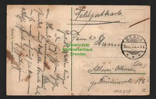 140238 AK Bebra Bahnhof Schule Post Bahnstraße Hotel Schlüter 1915 Feldpost