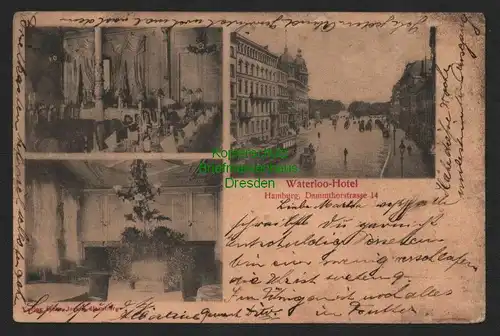140237 AK Hamburg Dammtorstraße 14 Waterloo Hotel 1905