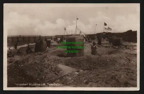 139823 AK Ostseebad Wustrow i. M. Fischland Strandleben 1928