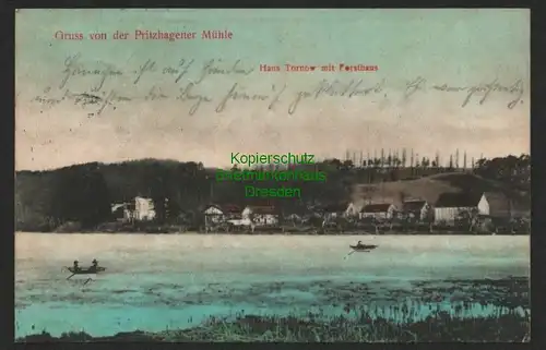 139997 AK Pritzhagener Mühle 1910 Haus Tornow mit Forsthaus  Oberbarnim