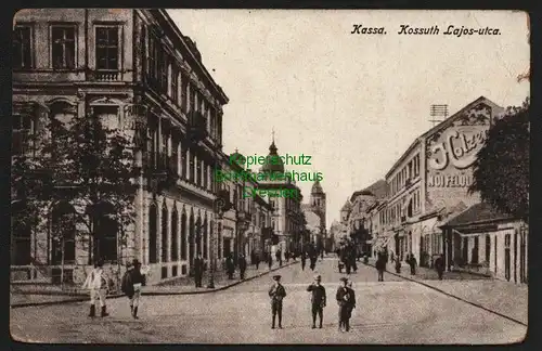 139731 AK Kosice Kassa Slovakei Kossuth Lajos-Utca 1917