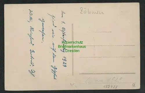 139423 AK Milleschauer Donnersberg Schloss Milleschau Milesovka 1929