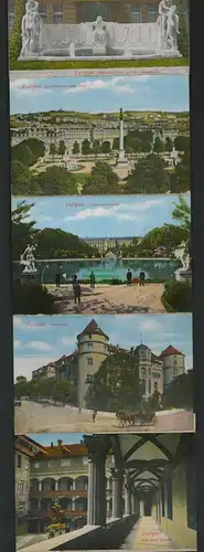 139500 17 AK Stuttgart Theaer Schloss Königsbau Wilhelma ...