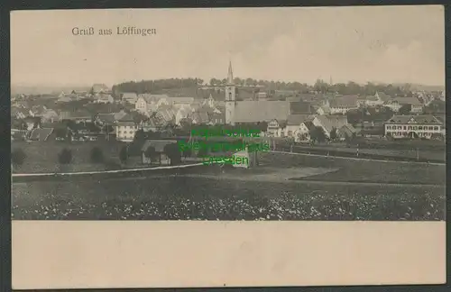 139257 AK Löffingen Schwarzwald Panorama 1924
