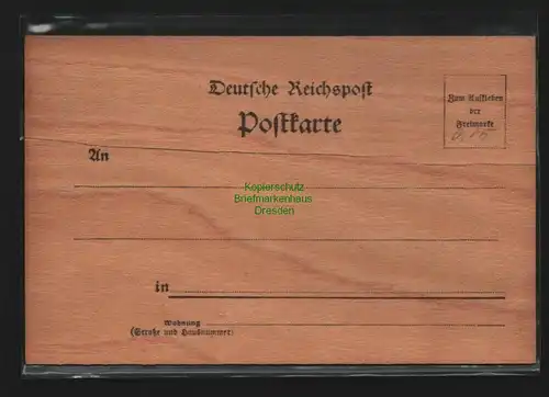 138082 AK Holzpostkarte Engel Brief von Schmetterlingen gezogen