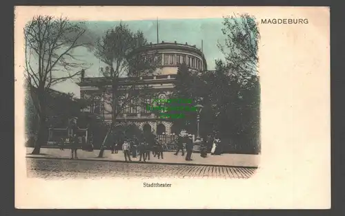 138435 AK Magdeburg Stadttheater 1908