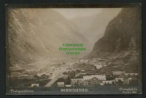 137716 Karte Göschenen Goeschenen Photographicum um 1900 Photoglob Zürich