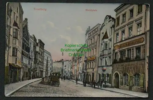 137689 AK Trostberg Markt 1907 Bierbrauerei