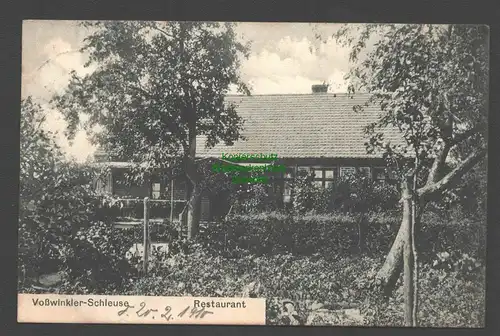 137077 AK Voßwinkler Schleuse Restaurant 1910