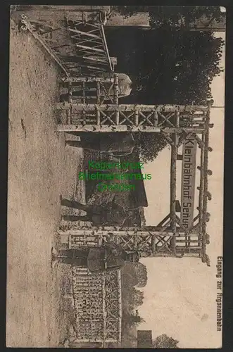 136661 AK Argonnenbahn Eingang Kleinbahnhof Senur Feldpost 1916