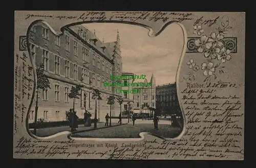 136571 AK Ratibor O.-S. Raciborz 1902 Zwingerstraße Landgericht