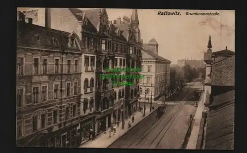 136618 AK Kattowitz Katowice O.-S. um 1920 Grundmannstr.