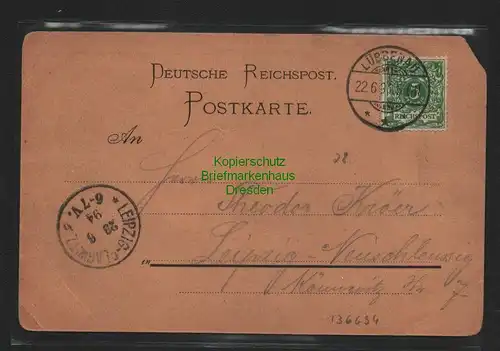 136694 AK Lübbenau/Spreewald 1894 Vorläufer Neumanns Hotel zum Deutschen Hause