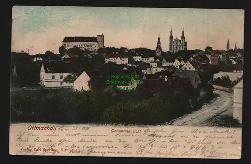 135938 AK Ottmachau Oberschlesien Otmuchow 1904 Gesamtansicht