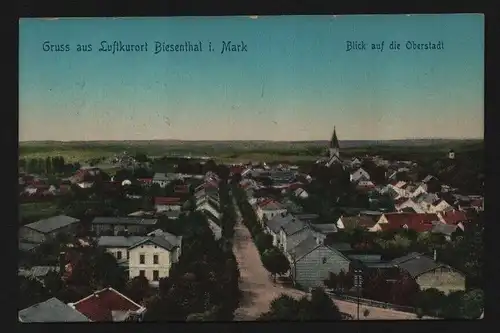 135002 AK Biesenthal i. Mark Oberstadt Hauptstraße um 1915