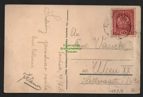 134950 AK Vamberk Wamberg 1913 namesti