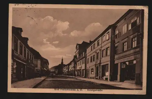 135065 AK Bad Freienwalde Oder 1931 Königstraße Kaisers Kaffee Geschäft