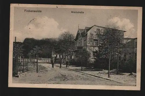 135088 AK Finkenwalde Kreis Randow Stettin Zdroje 1914 Waldstraße Wohnhaus