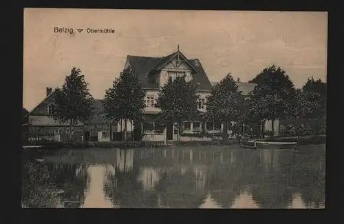 135096 AK Belzig 1918 Obermühle See Teich