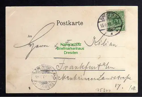 125974 AK Sprottau Szprotawa Schlesien 1899 Post laube Denkmal Laube Strasse