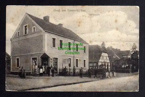 125970 AK  Limmritz Neumark 1915 Dorfstraße Geschäftshaus Warenhandlung