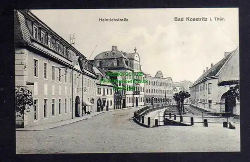 126111 AK Bad Köstritz Thür. Heinrichstraße 1912 Bach Kanal