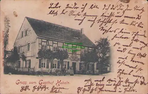 155587 AK Kobeln bei Hirschstein Kr. Meißen Prausitz 1900