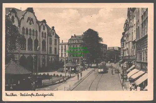 155485 AK Beuthen Bytom O.-S. Oberschlesien 1943 Poststraße Landgericht