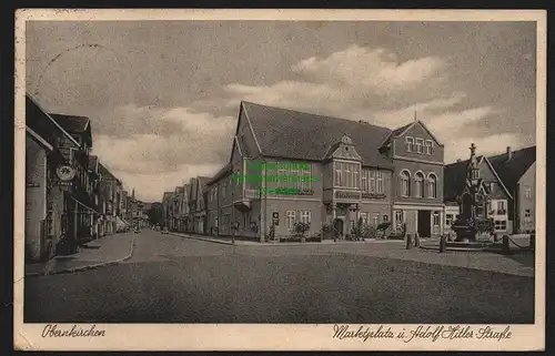 150396 AK Obernkirchen Grafsch. Schaumburg 1940 Marktplatz Ratskeller Brunnen