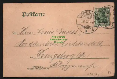 150374 AK Szklarska Poreba Schreiberhau Marienthal i. Riesengebirge  1907