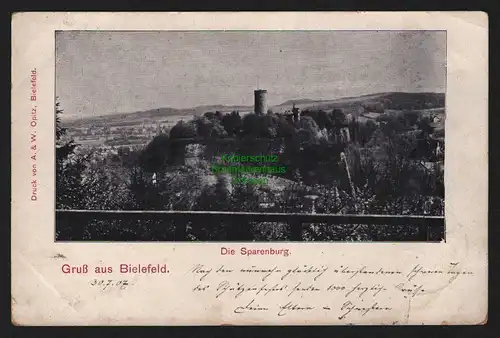 149721 AK Bielefeld Sparenburg 1907 Sparrenburg