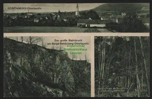 149754 AK Sulikow Schönberg/O.L. Oberlausitz Bergbau Steinbruch 1926