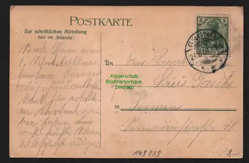 149839 AK Bad Grund Litho 1906 Iberger Kaffeehaus