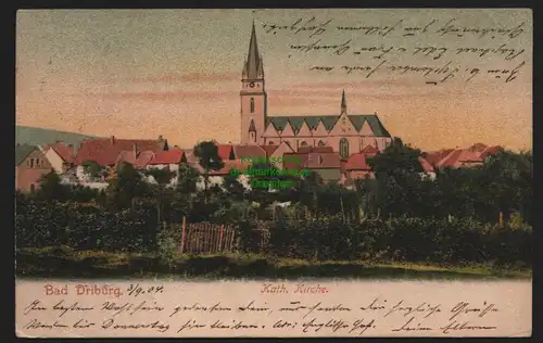 149752 AK Bad Driburg 1904 kath. Kirche