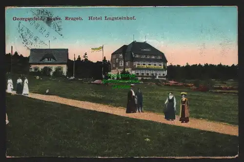 149372 AK Georgenfeld Erzgebirge 1913 Hotel Lugsteinhof