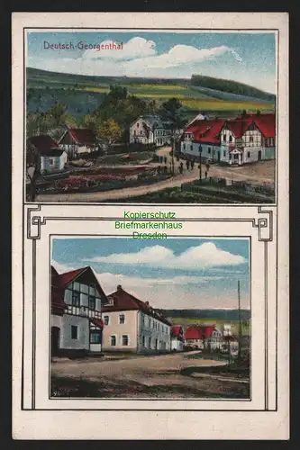 149522 AK Deutschgeorgenthal Deutsch Georgenthal Neuhausen Erzgebirge um 1920