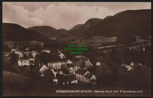 149302 AK Görbersdorf Schlesien oberes Dorf um 1920