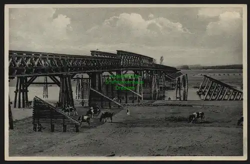 148727 AK Kl. Krebbel Krs. Schwerin Warte Größte Holzbrücke Deutschlands um 1930
