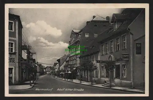 147660 AK Wermsdorf 1940 AH Straße Apotheke Aspirin Reklame