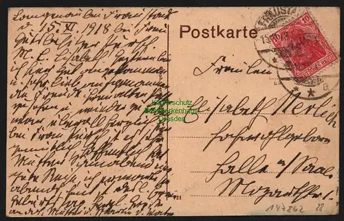 147862 AK Fraustadt Wschowa 1918 Steinweg